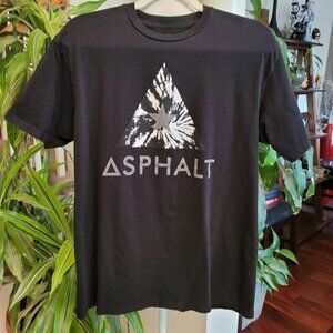 Asphalt Yacht Club Men's Graphic T Shirt Black EUC Short Sleeve Street Wear Sz L